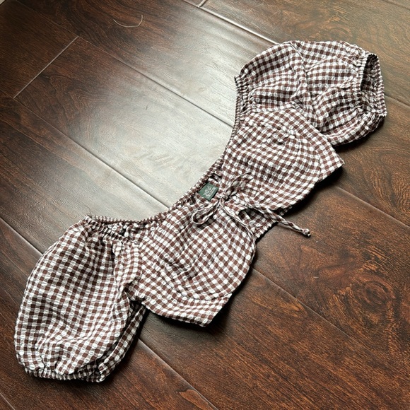 Wild Fable Gingham Crop Top ***NO BOTTOMS*** - Picture 2 of 7